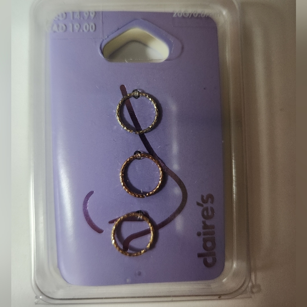 Claire's 20G Nose Hoop Set